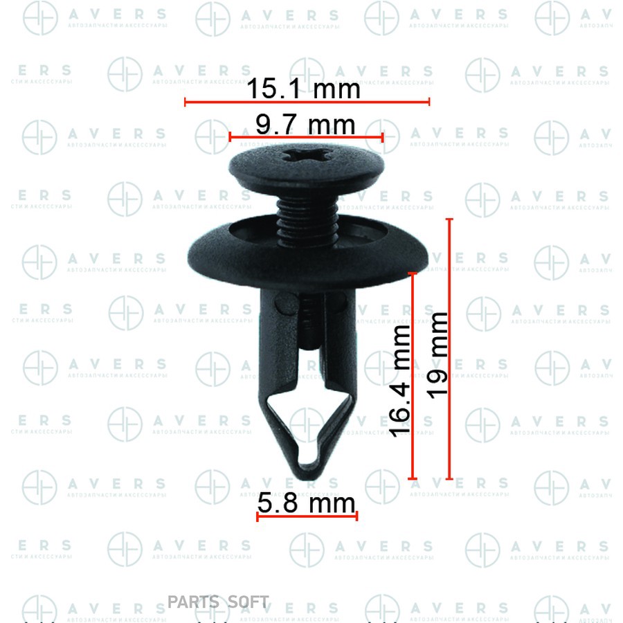 Клипса Avers MB344728 - AVERS None None